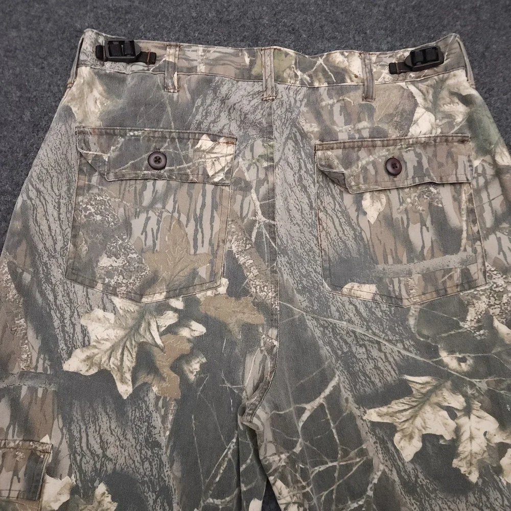 Jerzees Mens Medium Outdoor Hunting Camo‎ Cargo Pants Camouflage Vintage